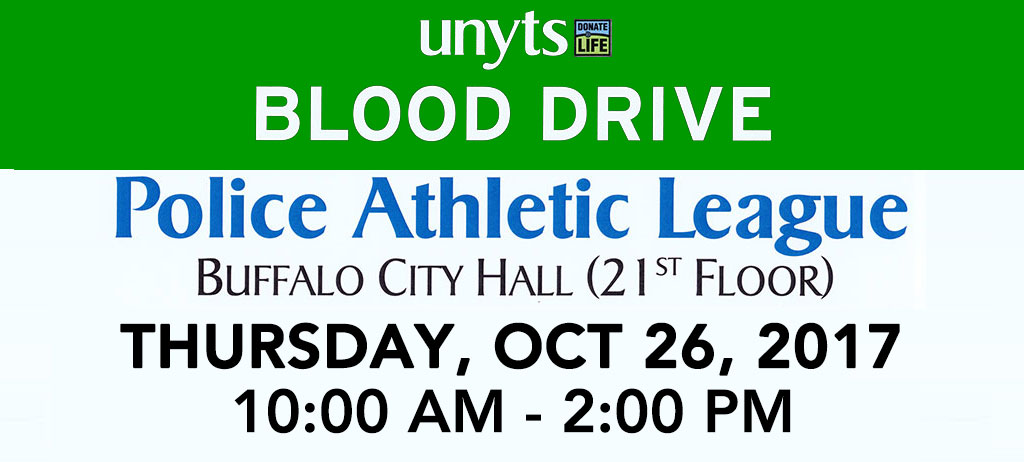 unyts blood drive at Police Athletic League